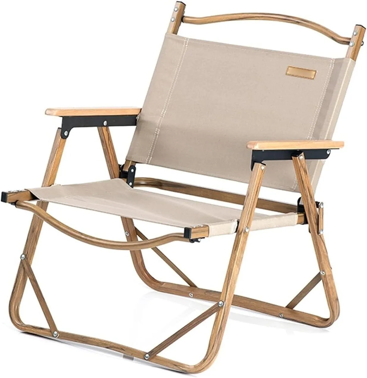 Portable Folding Outdoor Chair with Aluminum Alloy Frame, Breathable 600D Polyester Oxford Fabric, Tear-Resistant, for Camping, Festivals, Garden, and Picnic