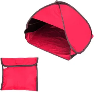 Portable Mini Beach Tent Instant, Pop Up Canopy for Pets, Cat and Dog Outdoor Waterproof Tent House,Laptops & Outdoor Shade (Red)