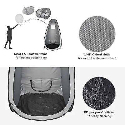 Portable Spray Oxford Tanning Tent Booth Pop Up Airbrush Sunless Air Vent
