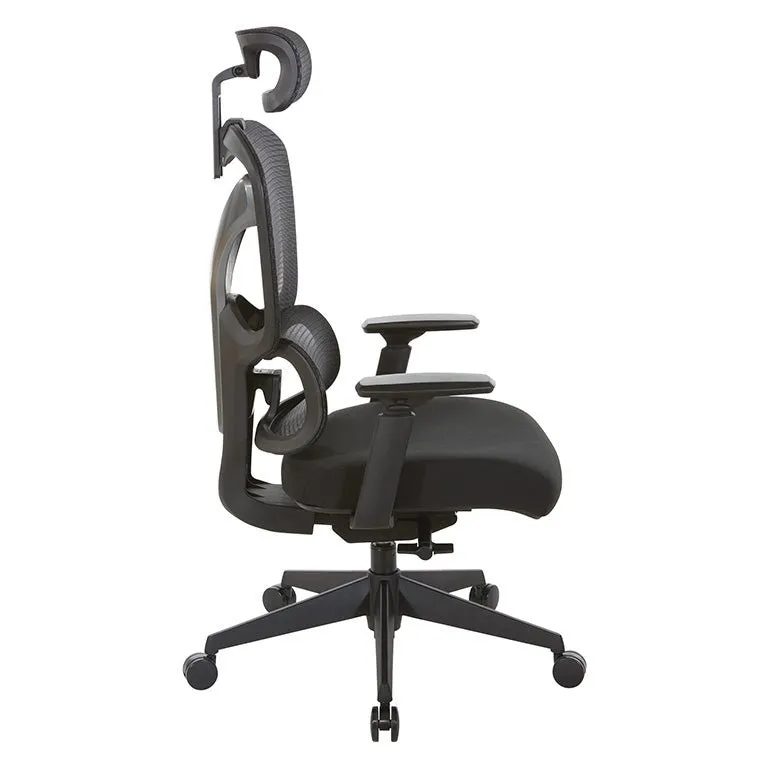 Proline II Mesh Back Manager's Chair with Headrest - 71142HR-3
