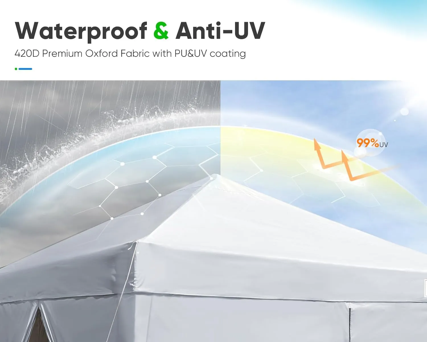 Quictent Privacy 10x10 Pop up Canopy Tent with Sidewalls and Roll-up Ventilated Windows, One Person Setup, Easy Outdoor Commercial Gazebo Shelter Enclosed Waterproof, Bonus 4 Sandbags