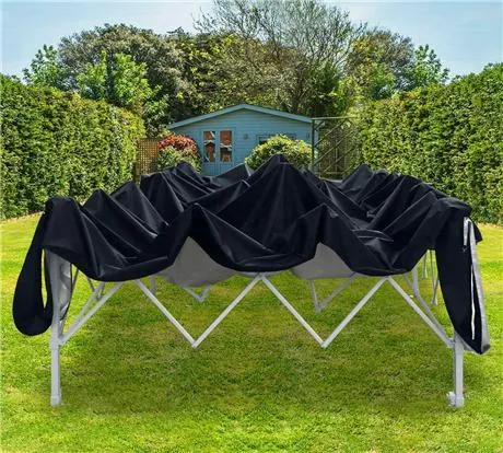 Quictent Upgraded Privacy 10' x 20' Pop Up Canopy-Black