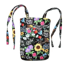 Quilted Wheelchair or Walker Bag with Fabric Ties, Camping Chair Pouch, Your Choice: Songbirds, Cats, Deer, Flowers or Cocker Spaniel