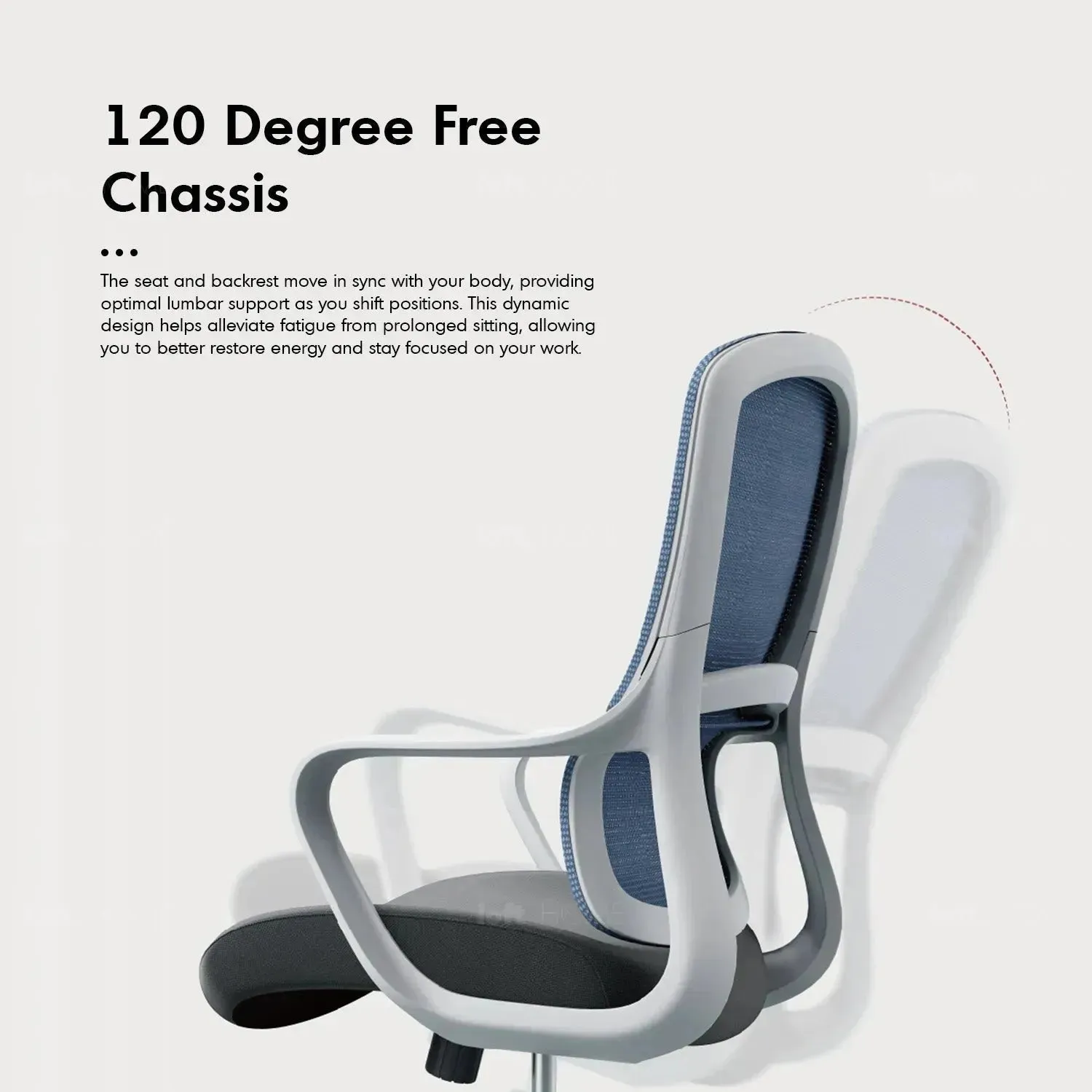 [Ready Stock] Modern Mesh Ergonomic Office Chair CURVE