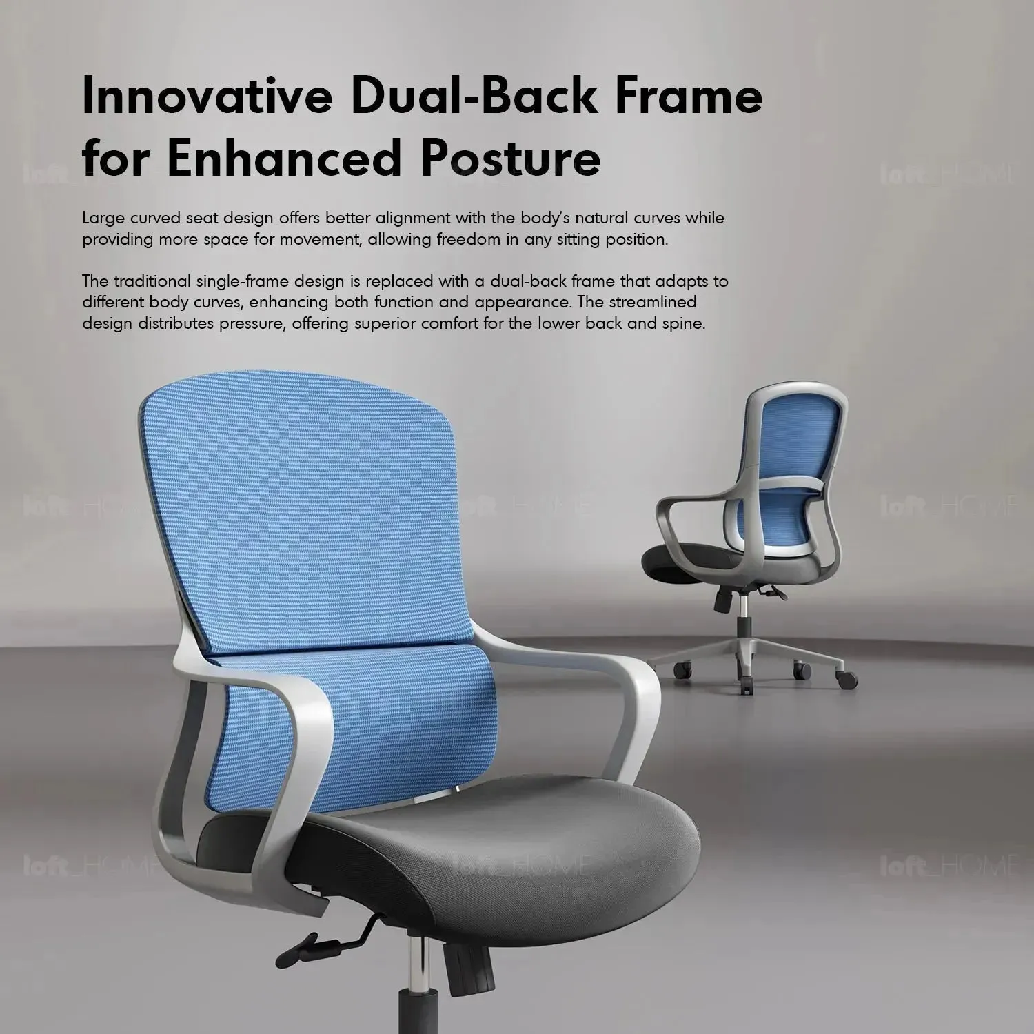[Ready Stock] Modern Mesh Ergonomic Office Chair CURVE