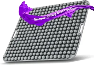 Seat Cushion for Long Sitting Hours on Office & Home Chair, with 3D Non-Slip for Office Chair Cushions, Car Seats, Airplane Seat, Wheelchair Seat Cushions, Long Trips (Grey)