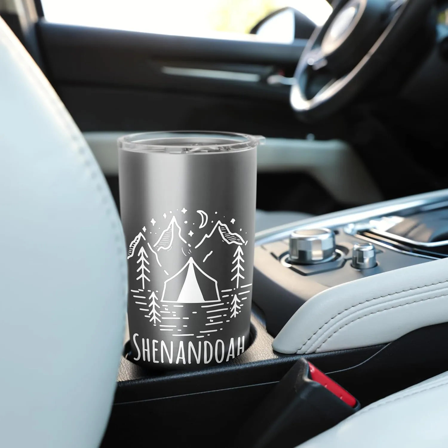 Shenandoah Virginia Camping Tent Rustic Mountains Wilderness Stainless Steel Insulated Tumbler