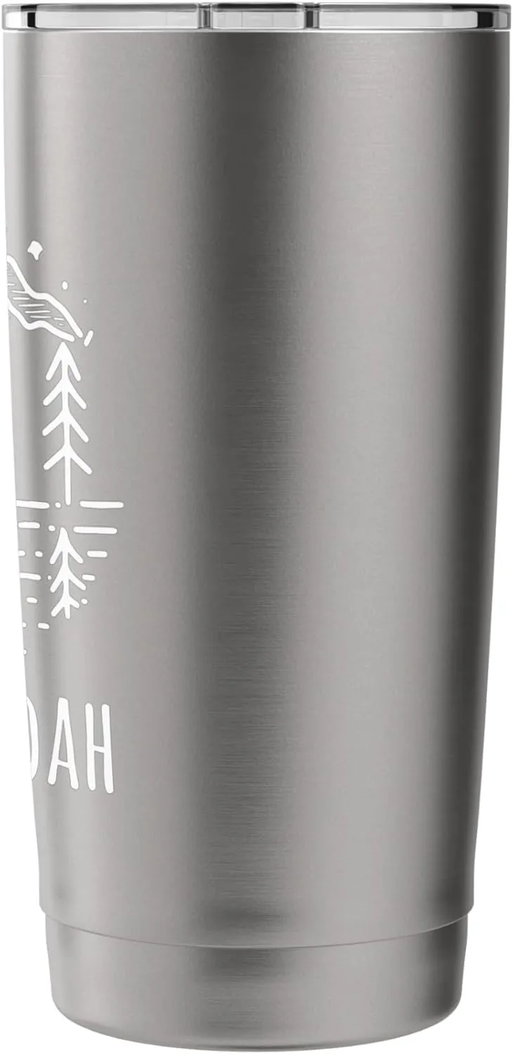 Shenandoah Virginia Camping Tent Rustic Mountains Wilderness Stainless Steel Insulated Tumbler