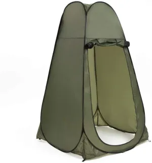 Single Person Camping Tent Mobile Dressing Tent Pop Up Instant Tent for Outdoor Sports with Green