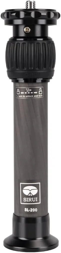 SIRUI SL-200 Carbon Fiber Tripod Extension Pole, Two-Section Center Column Extender for Tripods