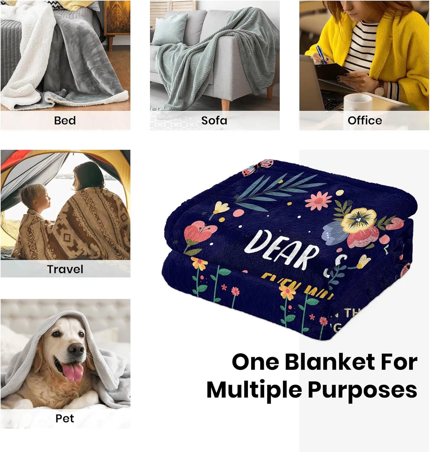 Sister Blanket - Birthday, Valentine's Day Gift from Sister - Throw Blanket 60'' x 50''