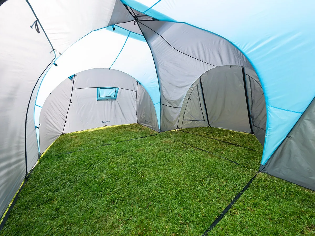 Skandika Hammerfest 4 Plus Vis-A-Vis Tent 4 Person in Light Blue & Dark Grey (SKA0043)
