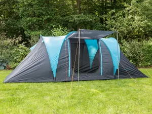 Skandika Hammerfest 4 Protect Vis-A-Vis Tent 4 Person in Light Blue & Dark Grey (SKA0024)