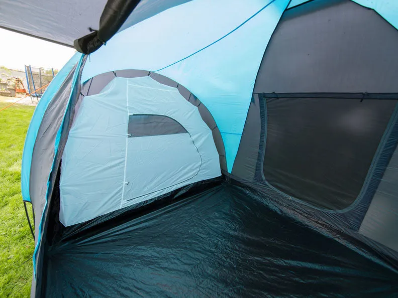 Skandika Hammerfest 6 Protect Vis-A-Vis Tent 6 Person in Dark Grey & Light Blue (SKA0026)