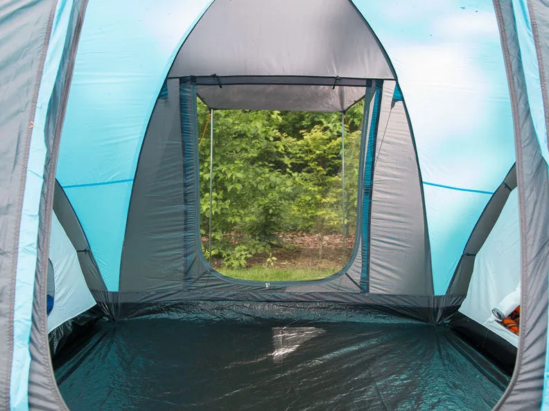 Skandika Hammerfest 6 Protect Vis-A-Vis Tent 6 Person in Dark Grey & Light Blue (SKA0026)