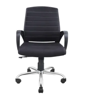 Smart Ergonomic Chair With Breathable Black Mesh Fabric