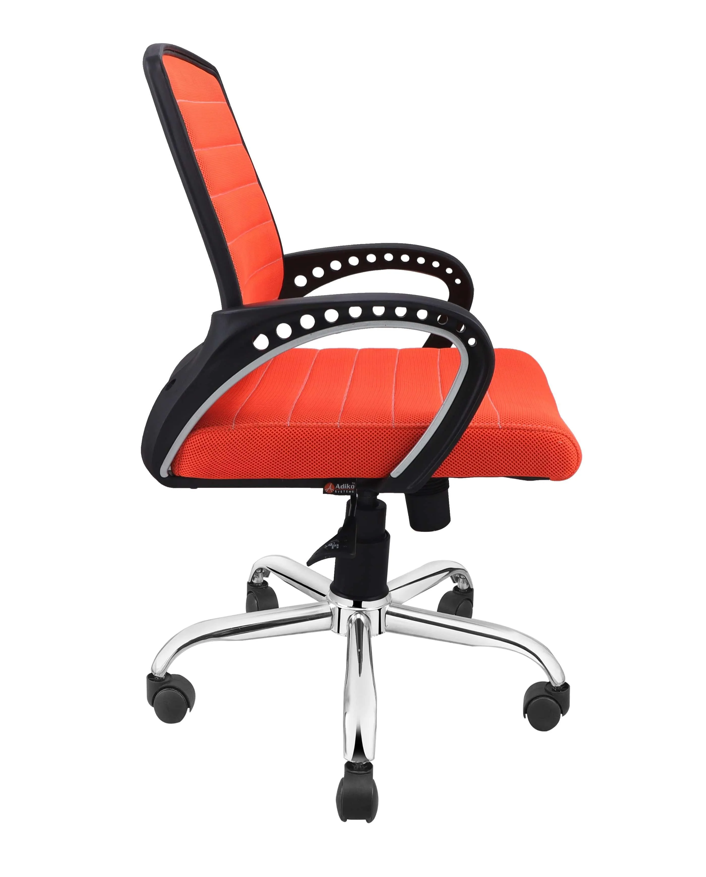Smart Ergonomic Chair With Breathable Orange Mesh Fabric