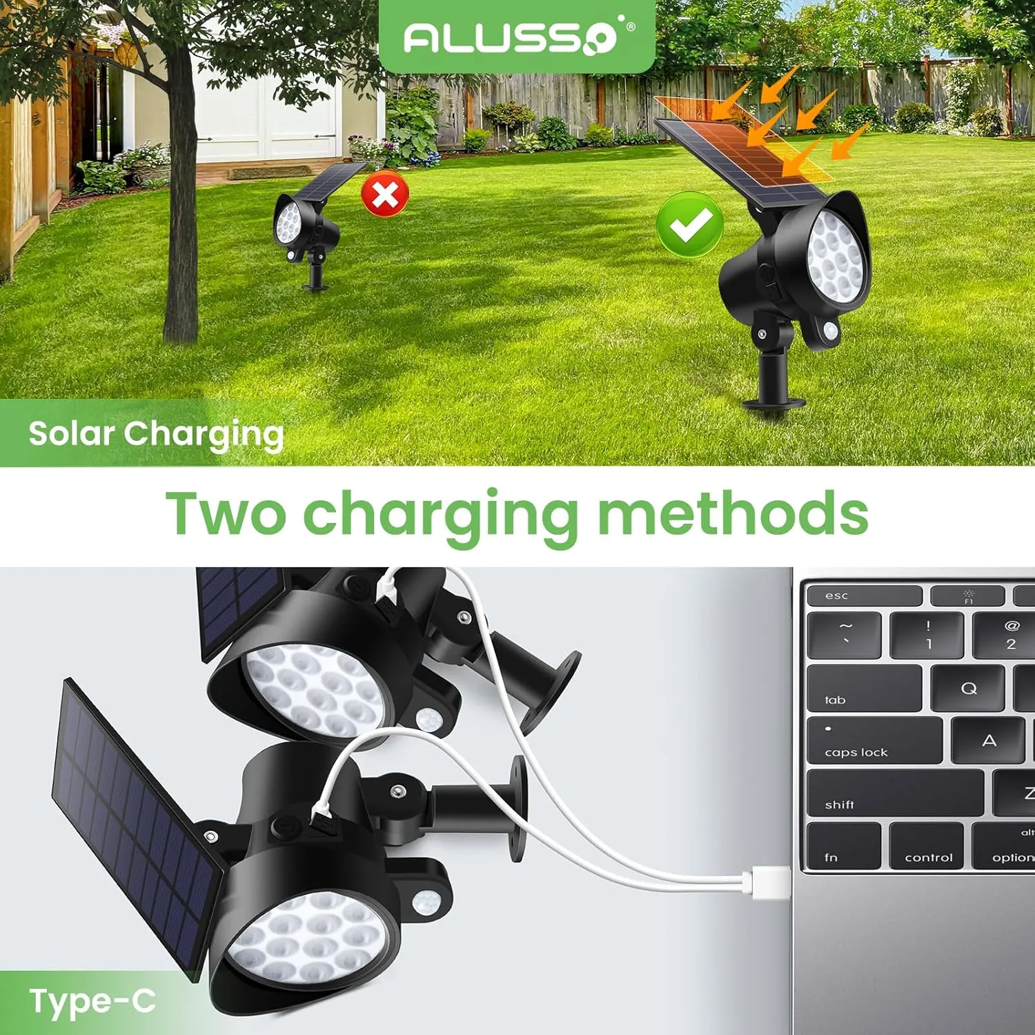 Solar Spot Lights Outdoor Motion Sensor, 3CCT Dimmable Solar Landscape Spotlights, Always On Flag Pole Light, IP65 Waterproof Landscape Lighting for Outside Yard Pathway Garden, 4 Pack