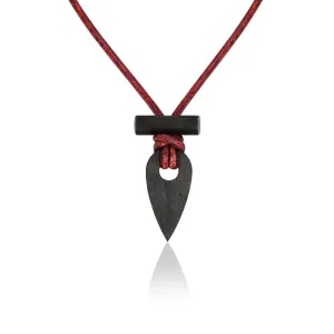 Spark Necklace™ Fire Starter Necklace for Outdoors | Zirconia & Ferrocerium Pendant | Proudly Handcrafted in USA (Zirconia Black, Waypoint)
