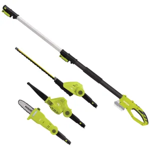 Sun Joe GTS4001C Garden Tool System, (Hedge Trimmer, Pole Saw, Leaf Blower)