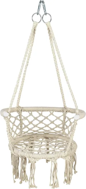 Swing Seat for Kids Children Swing,Toddler Swing Seat Baby Swing,Outdoor Tree Child Swing Seat for Kids for Backyard, Playground, Outside,Weather Resistant (Beige)