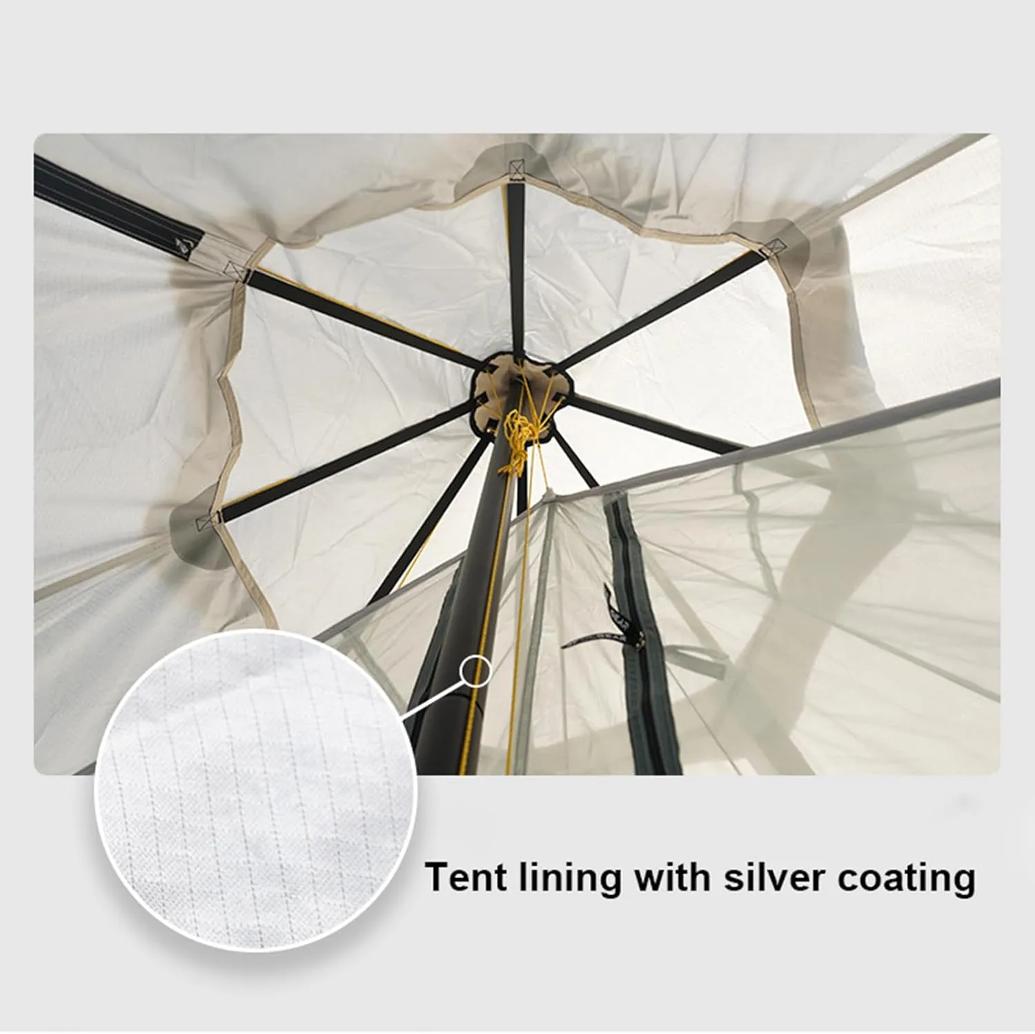 Teepee Tent for Adults Outdoor Camping 4 Season Family Camping Yurt Tent Tipi Tents for Hunting Family Team Backpacking Camping Hiking
