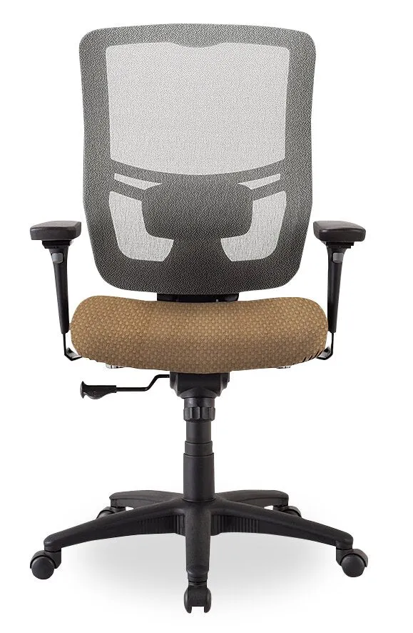 Tempur-Pedic Dante 26.4" Office Chair - Beige with Mesh Back | Chaise de bureau Dante de Tempur-Pedic de 26,4 po - beige avec dossier à mailles