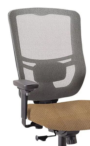 Tempur-Pedic Dante 26.4" Office Chair - Beige with Mesh Back | Chaise de bureau Dante de Tempur-Pedic de 26,4 po - beige avec dossier à mailles