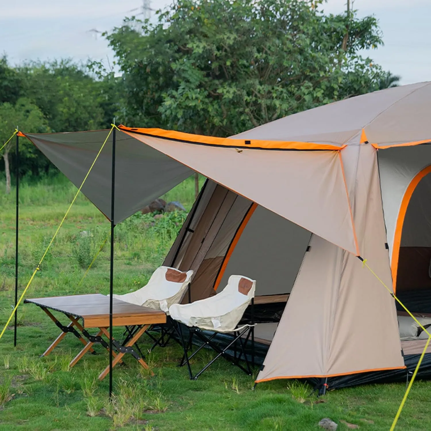 Tents for Camping, Tent 8-12 Person Camping Tent 2 Room Water Resistant Family Tent Camping Tent for Outdoor,Picnic,Camping,Family Gathering