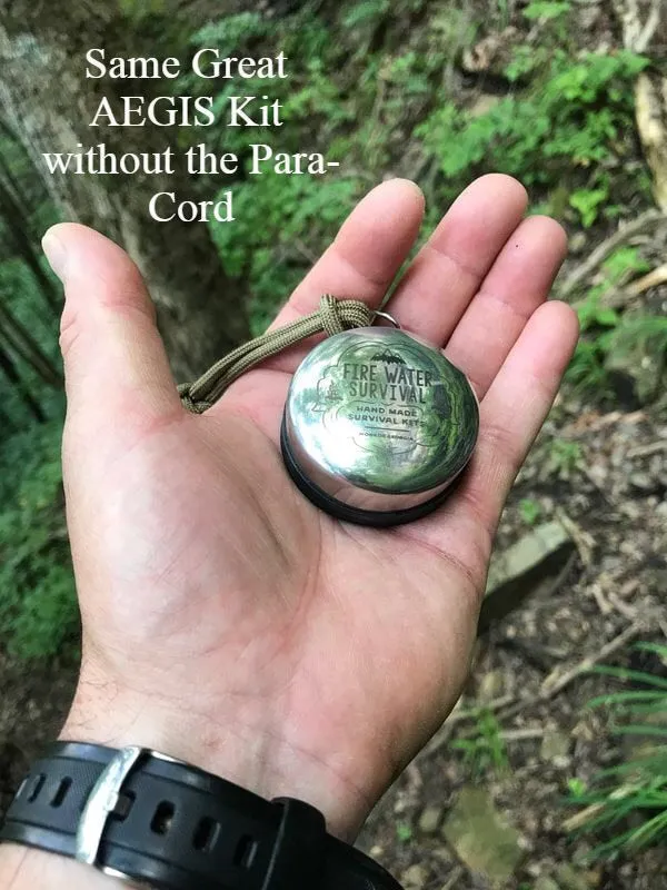 THE AEGIS POCKET SURVIVAL KIT MADE BY FIRE WATER SURVIVAL
