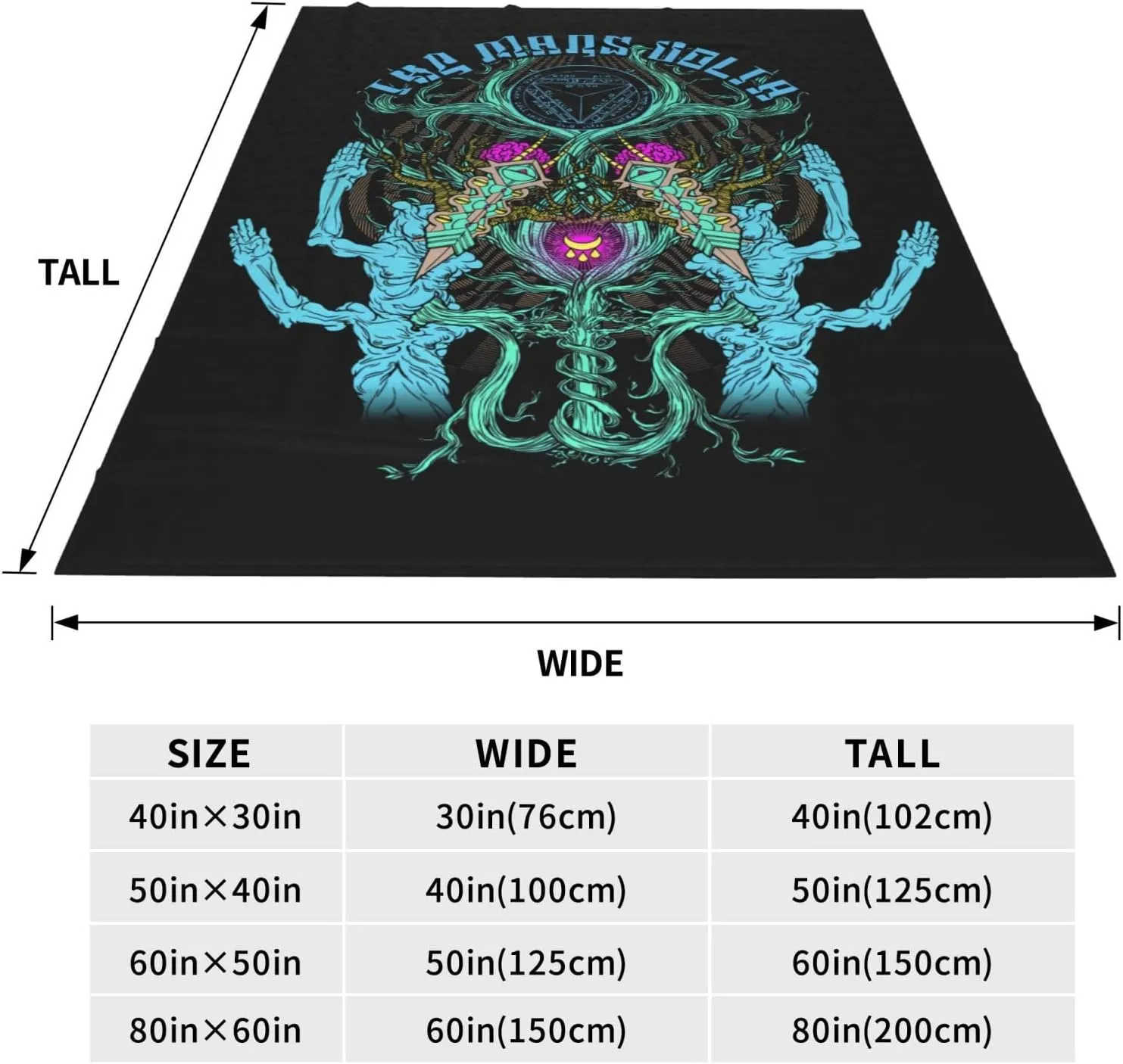 The Mars Volta Blanket Flannel Fleece Printed Throw Blankets Ultra Soft Micro Warm Blanket for All Season Bedding Chair Sofa Couch Bed 50"x40"