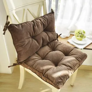 Thicken Soft Chair Cushion Lumbar Pad Square Cotton Tatami Seat Cushion Nonslip Seat Pad Cover Back Cushion for Car Home Office Dining Room Indoor Outdoor Kitchen Outside Desk Cushion Pillow