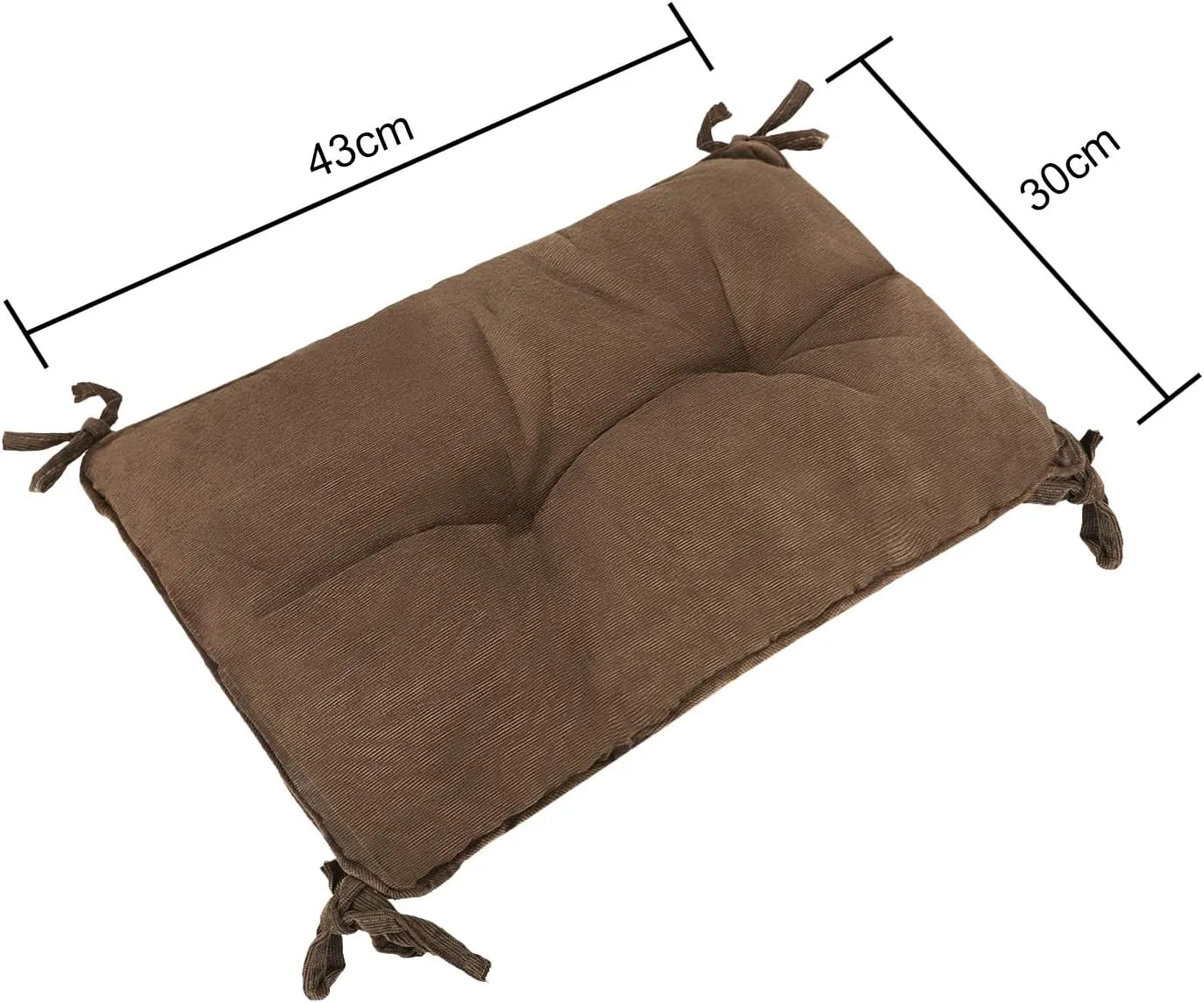 Thicken Soft Chair Cushion Lumbar Pad Square Cotton Tatami Seat Cushion Nonslip Seat Pad Cover Back Cushion for Car Home Office Dining Room Indoor Outdoor Kitchen Outside Desk Cushion Pillow