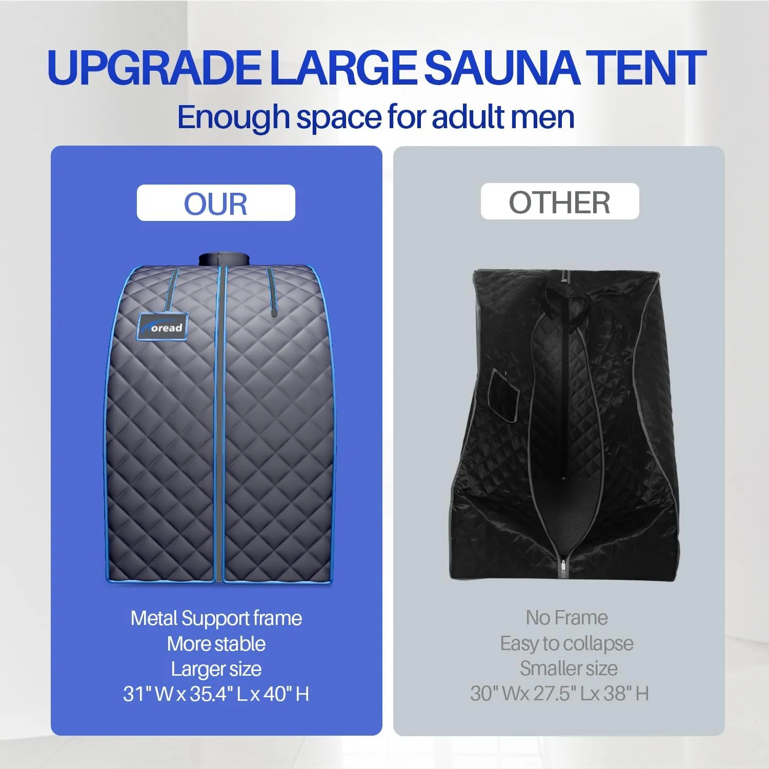 TOREAD Single Personal Steam Sauna Spa Portable Folding Steam Sauna with 1000W&2.6L steam Generator, Person Sauna Tent for Relaxation, Fast Heating in 6 Min, with Remote Control, Black