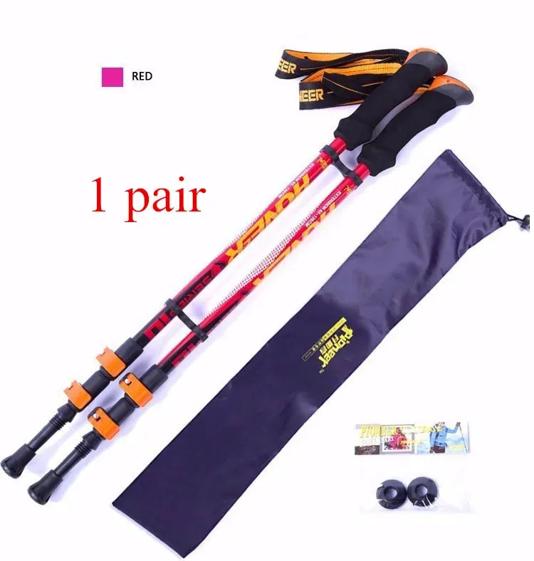 Trekking Stick Carbon Fiber Nordic Skiing Walking Cane
