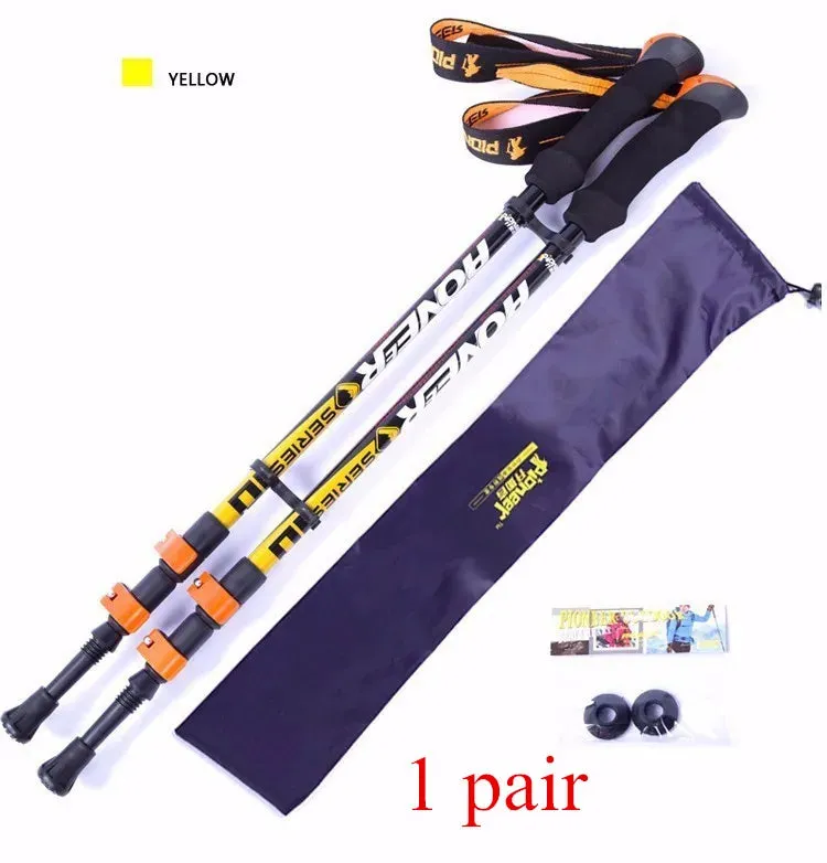 Trekking Stick Carbon Fiber Nordic Skiing Walking Cane