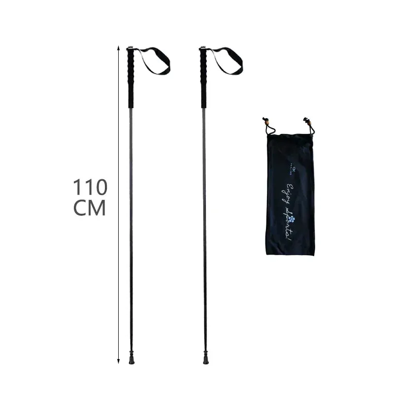 Ultra Light Carbon Fiber Trekking Poles: Folding Hiking Sticks for Collapsible and Nordic Walking