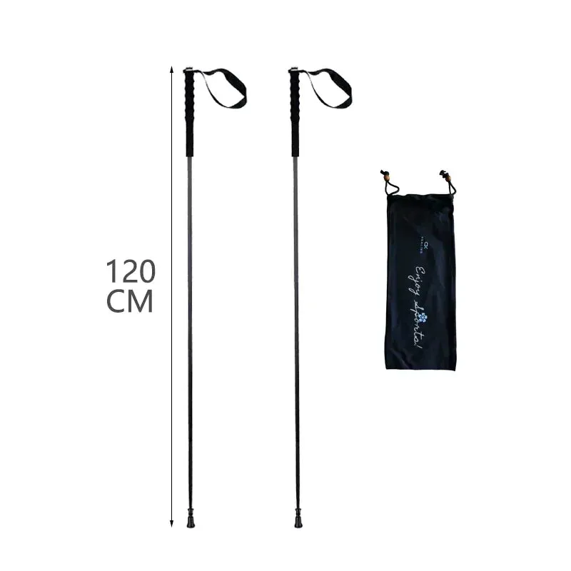 Ultra Light Carbon Fiber Trekking Poles: Folding Hiking Sticks for Collapsible and Nordic Walking