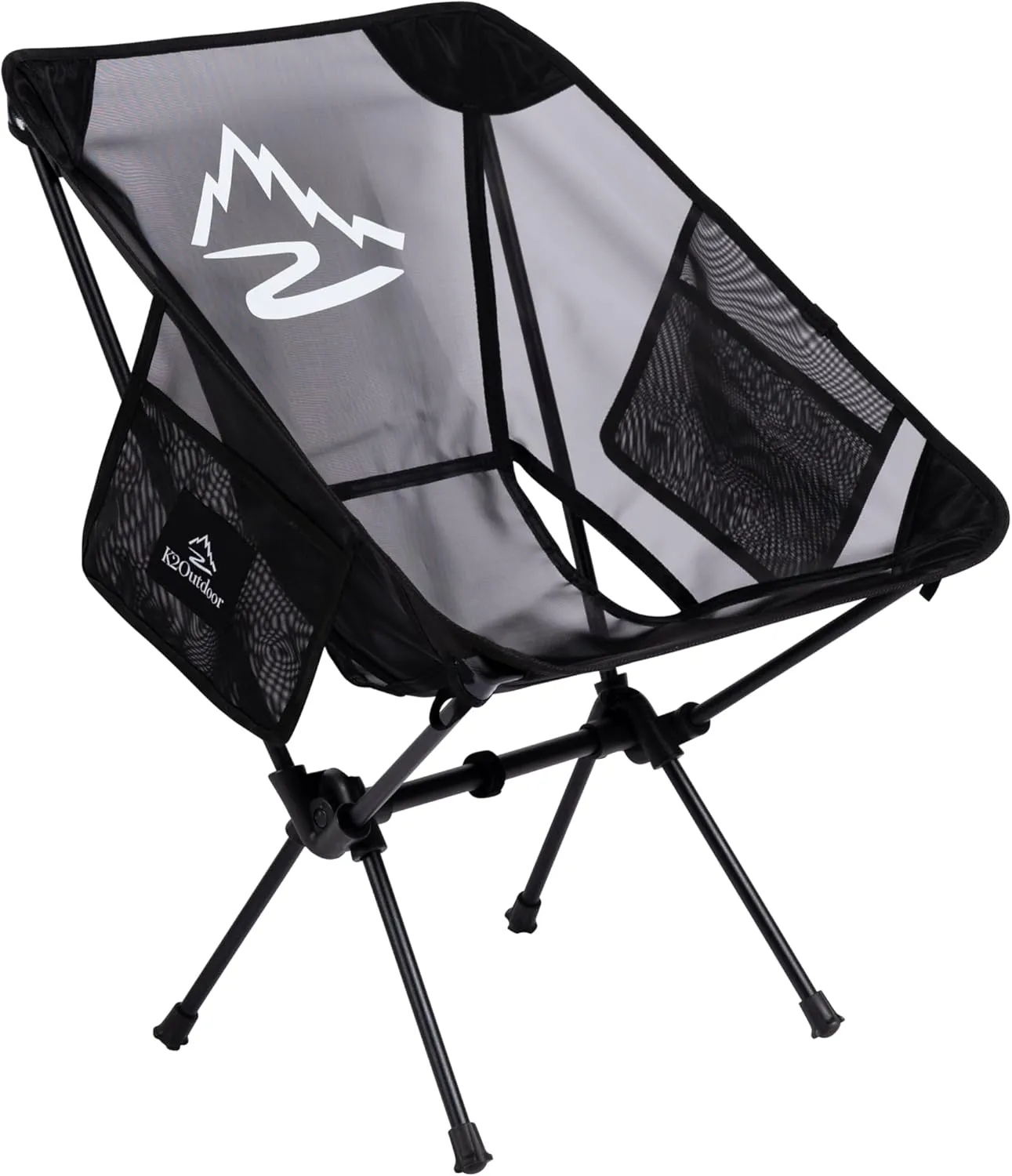 Ultra Lightweight Folding Camping Chair with Carry Bag - Portable, Compact, and Sturdy for Outdoor Adventures, Beach, Fishing, Hiking, Picnic, Travel(Black)