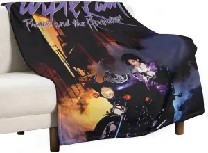 Ultra Soft Reversible Double Sided Blanket, Fluffy Thick Warm Plush Fuzzy Blanket for Couch, Bed and Gifts Funny Adorable for Punk Purple Music Prince Rain Throw 50"x60"