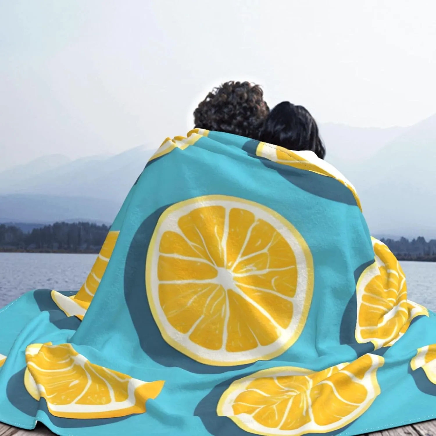 Ultra Soft Throw Blanket,Lemon Wedges, for Couch, Bed, Sofa, Cozy Plush Warm Thick Furry Blanket Gifts for Women Men, 60"x50"