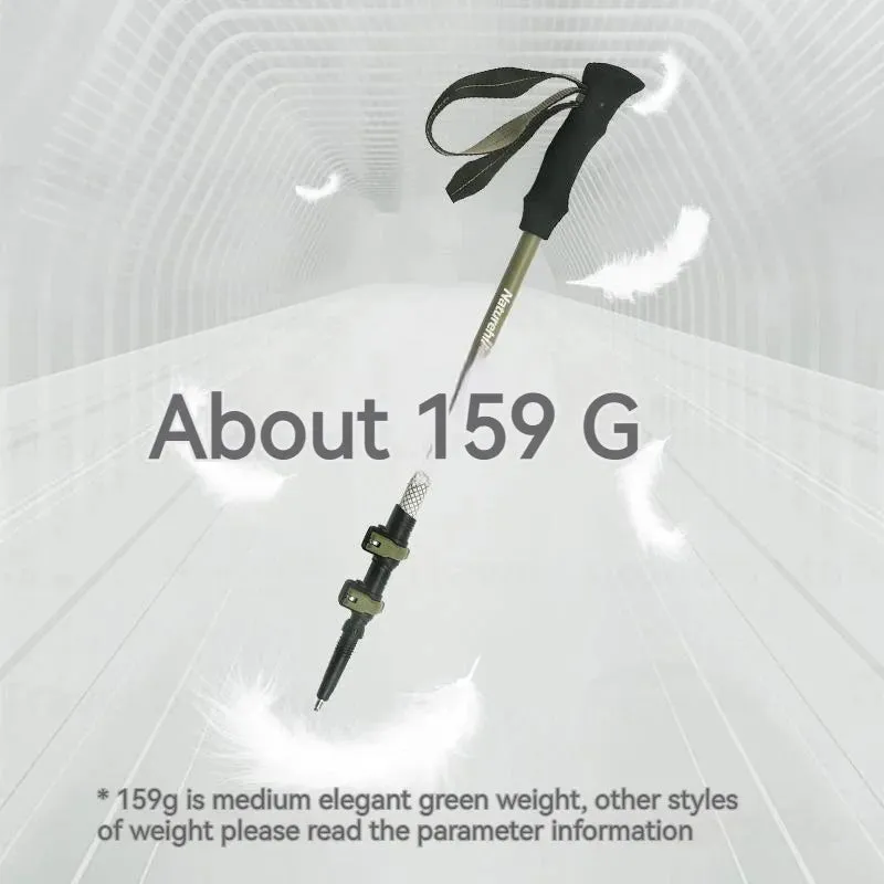 Ultralight 3K Carbon Fiber Telescopic Hiking Stick: 3-Section Trekking Pole for Outdoor Climbing