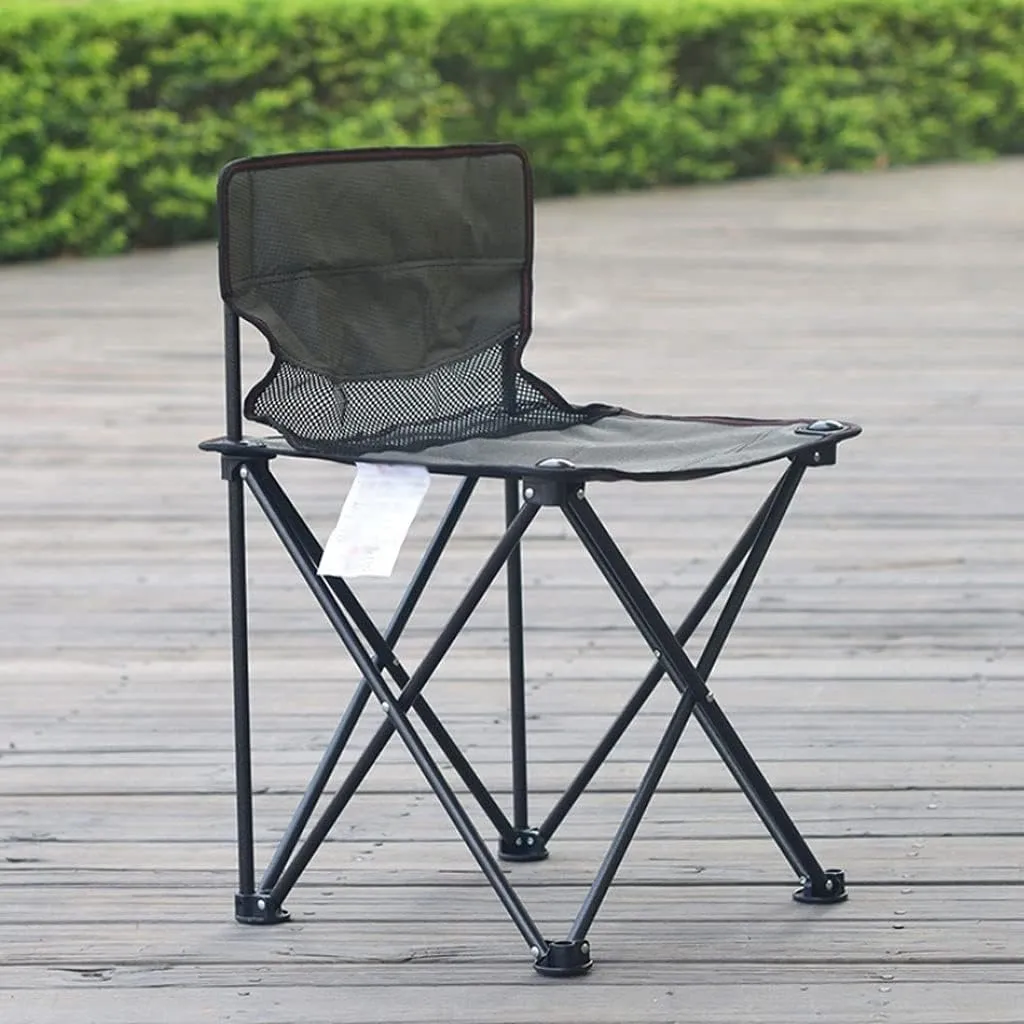 Ultralight Backpack Chair, Folding Camping Chair, Compact Folding Chair, Camping, Hiking, Traveling, Fishing (Color : Green, Size : 68.5 * 42 * 42CM)