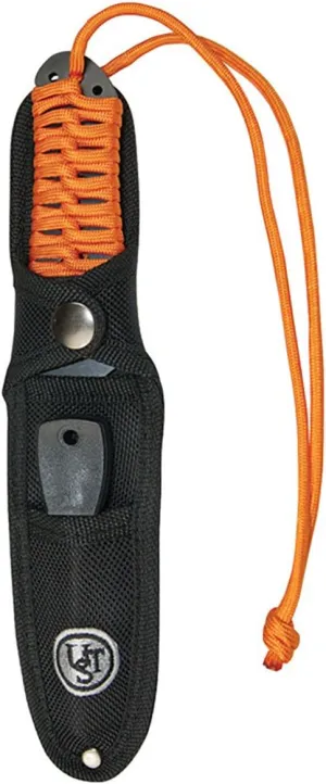 UST Full Tang ParaKnife FS 4.0 with 4 Inch Serrated Blade, Paracord Lanyard and Fire Starter for Hiking, Backpacking, Camping and Outdoor Survival