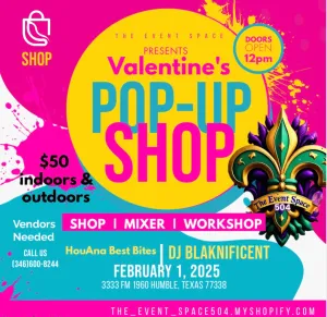 Valentine Pop up Shop