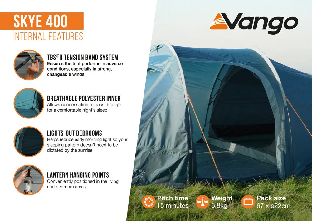 Vango Skye 400 Tent Deep Blue 2025