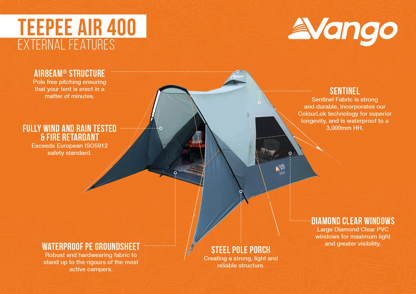 Vango Teepee Air 400 4-Person Tent