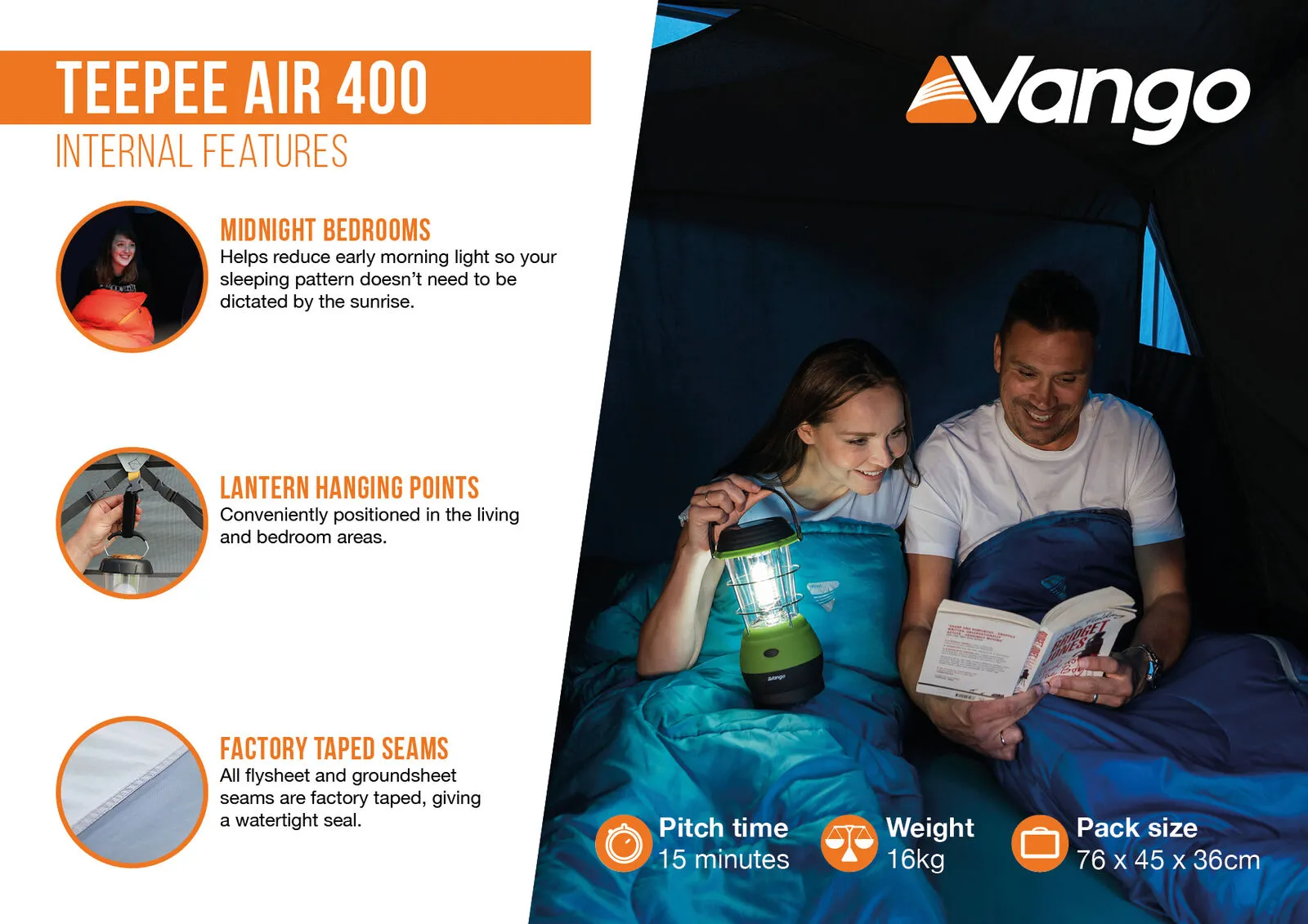Vango Teepee Air 400 4-Person Tent