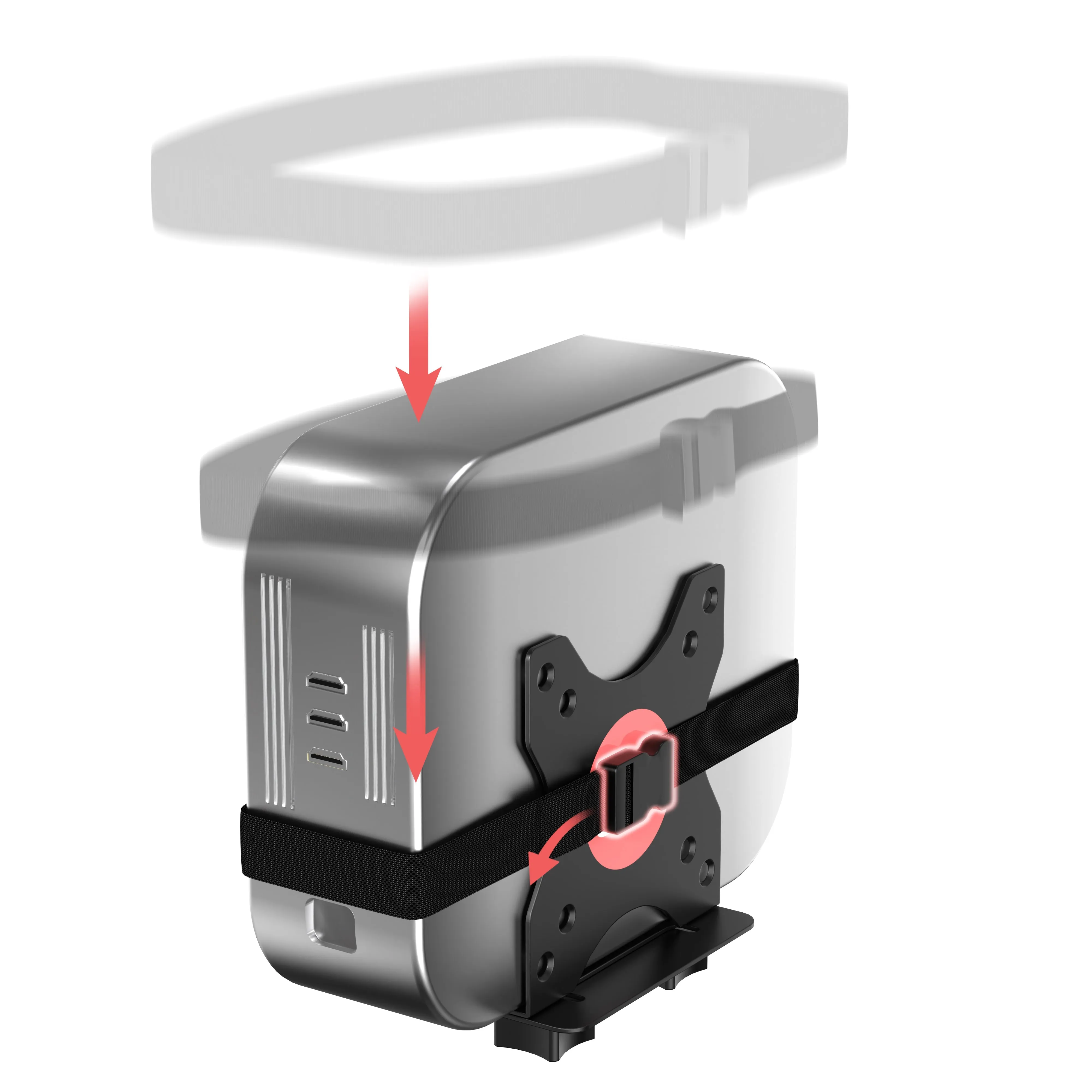 VESA Monitor Wedge Mount Adjustable for CPU