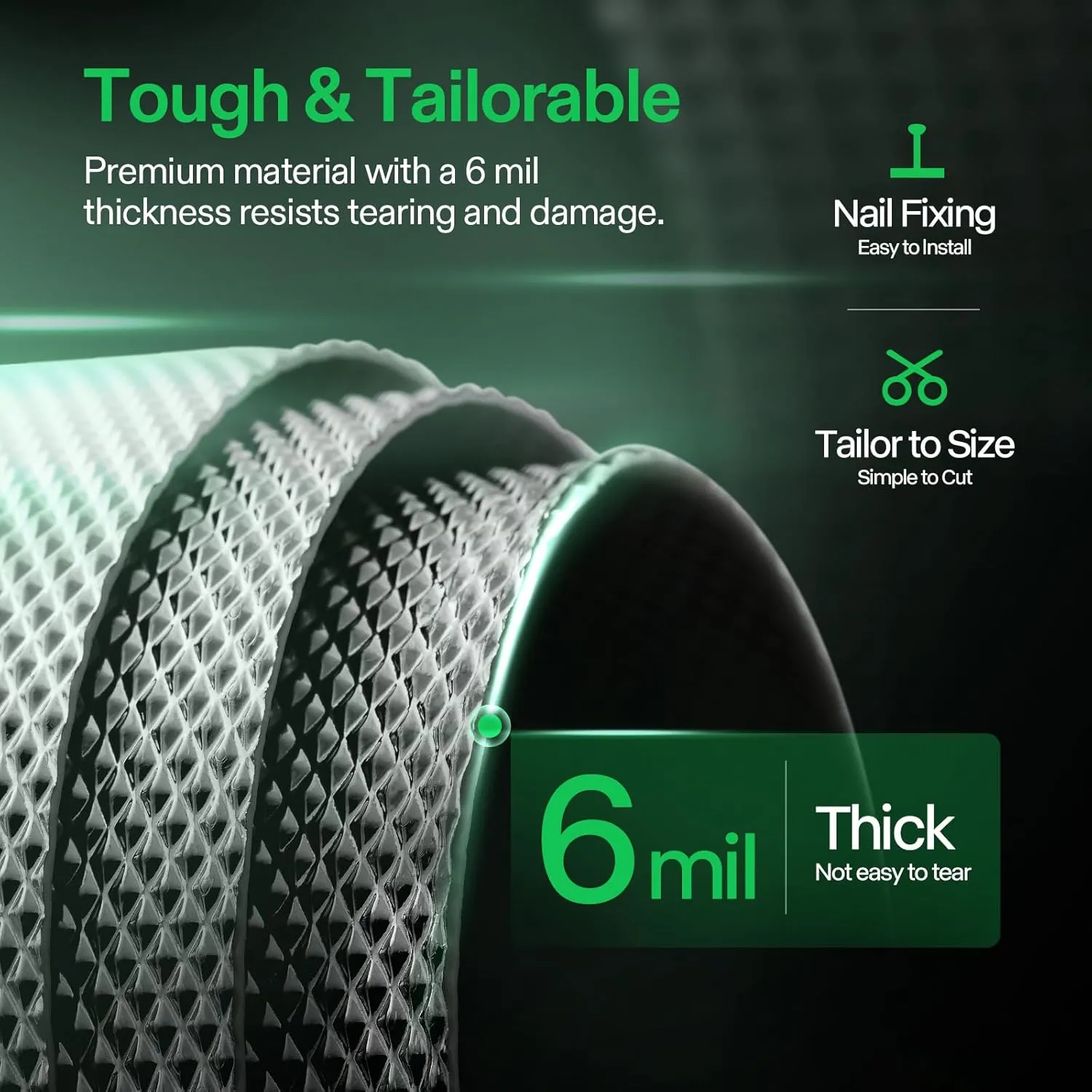 VIVOSUN 6 Mil Mylar Film Roll, 4 ft. x 100 ft. Diamond Film Foil Roll, Heavy-Duty Reflective Film for Grow Tent, Warm House, and Grow Room (100 ft.)